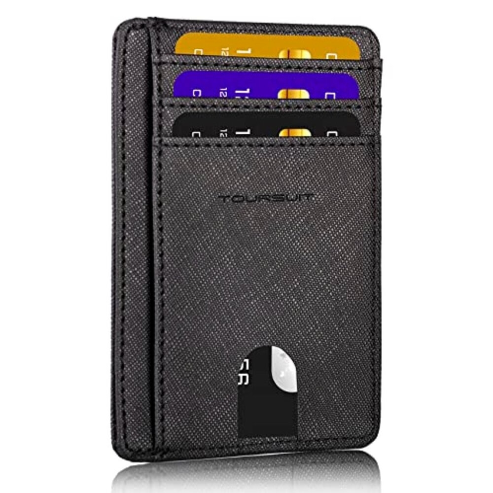 Travel Minimalist Slim Front Pocket Wallet for Men Women
